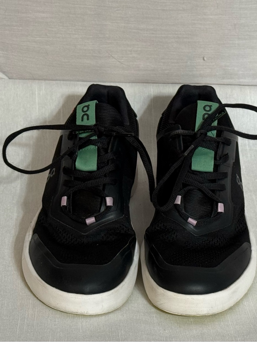 On Running Roger Spin Sneakers Black Green Women’s 10 Tennis Style